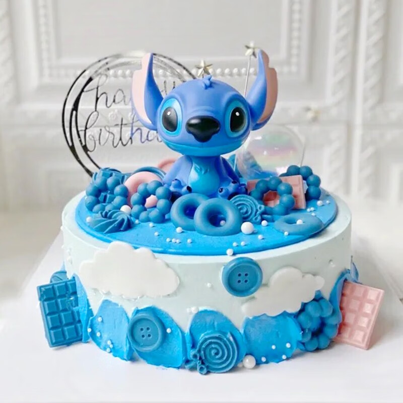 百世今生星际宝贝史迪奇新鲜生日蛋糕同城配送儿童史迪仔生日蛋糕当日