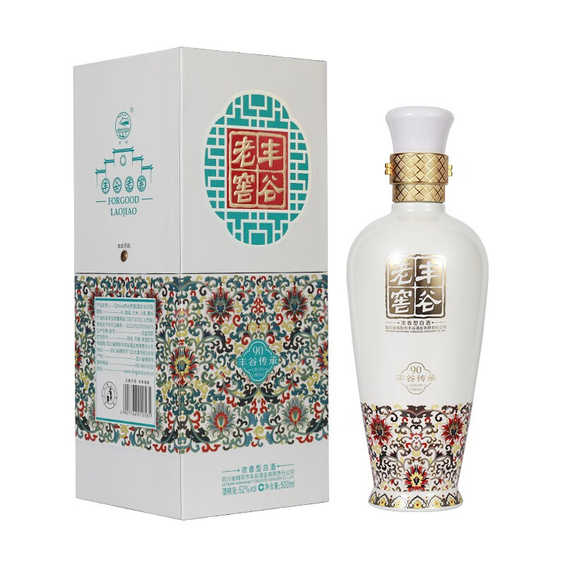 丰谷酒业 丰谷老窖 浓香型 四川白酒 口粮酒 商务宴请 52度 500ml 1瓶