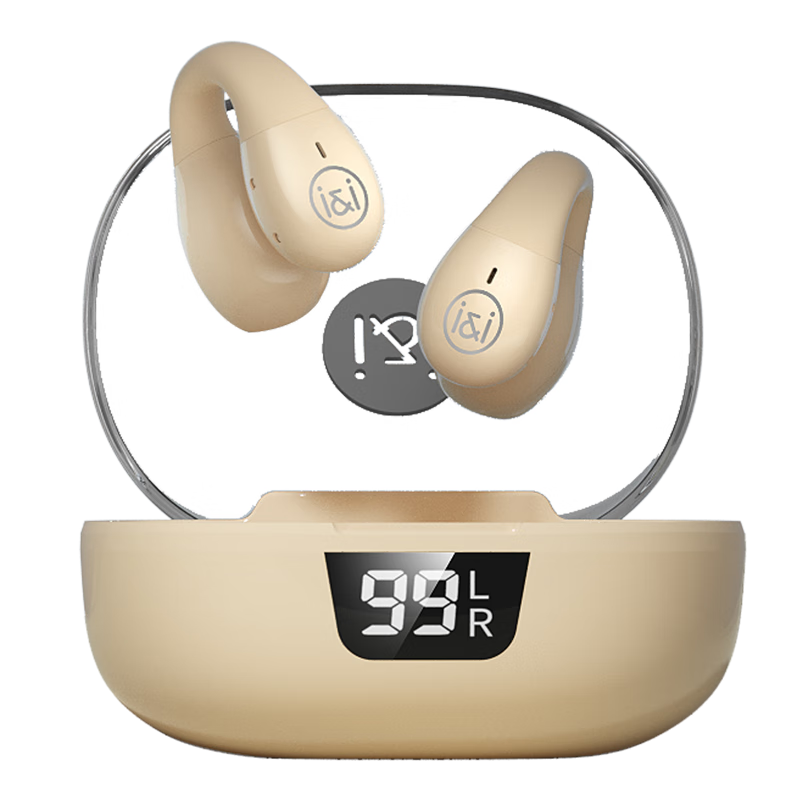 索爱（soaiy）GK5骨传导概念耳机真无线蓝牙不入耳迷你耳夹式运动跑步开放式降噪适用苹果华为小米vivo 白