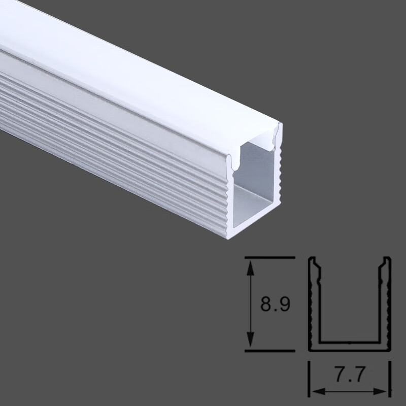 哲弘地led线条灯铝合金卡槽暗装灯带线形灯led嵌入式灯槽线性灯 08mm*