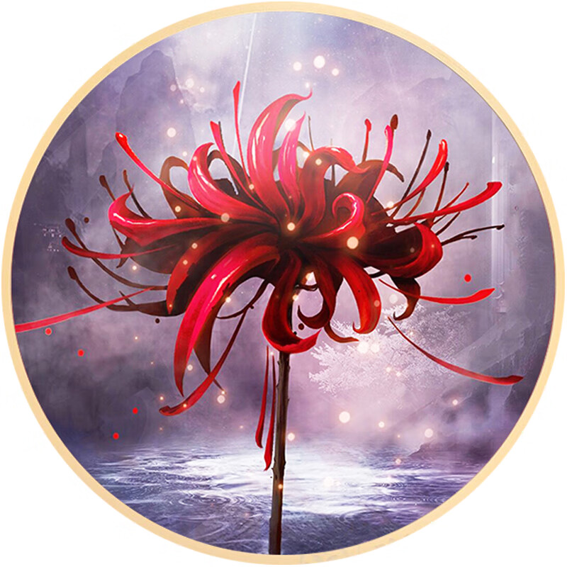 金碧5d钻石画2023年新款满钻客厅彼岸花玄关卧室点贴砖主卧大全贴钻绣