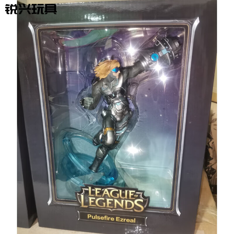 菲利捷 lol 英雄联盟手办伊泽瑞尔 未来战士ez 铬印版 模型摆件 原版