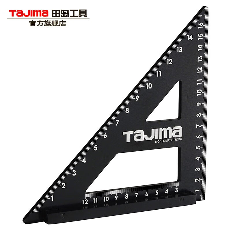 田岛(tajima)tajima田岛导向尺木工三角尺量合板尺45度直尺金属美工刀