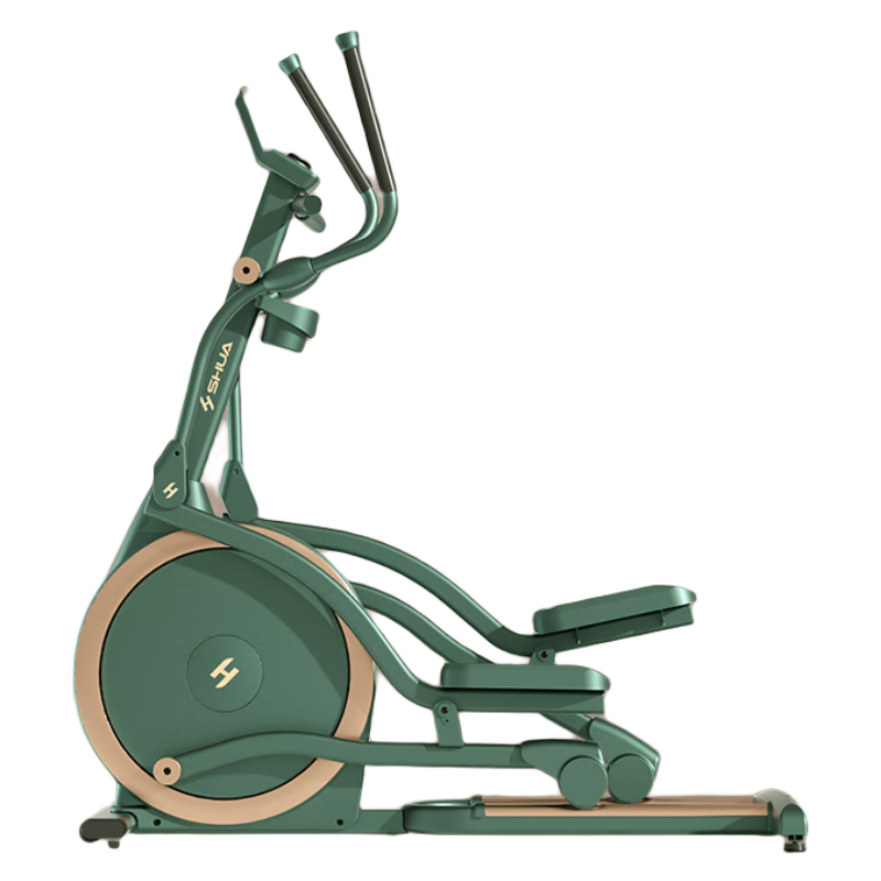 SHUA 舒华 椭圆机家用高端静音椭圆仪太空漫步机登山机健身房健身器材ET6 复古绿丨创新二级传动丨32档调控