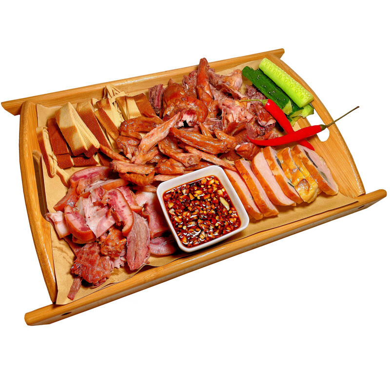 哺食旺东北熏酱熟食套餐下酒菜鸡骨架熏豆腐卷翅尖猪头肉拼盘哈尔滨熏