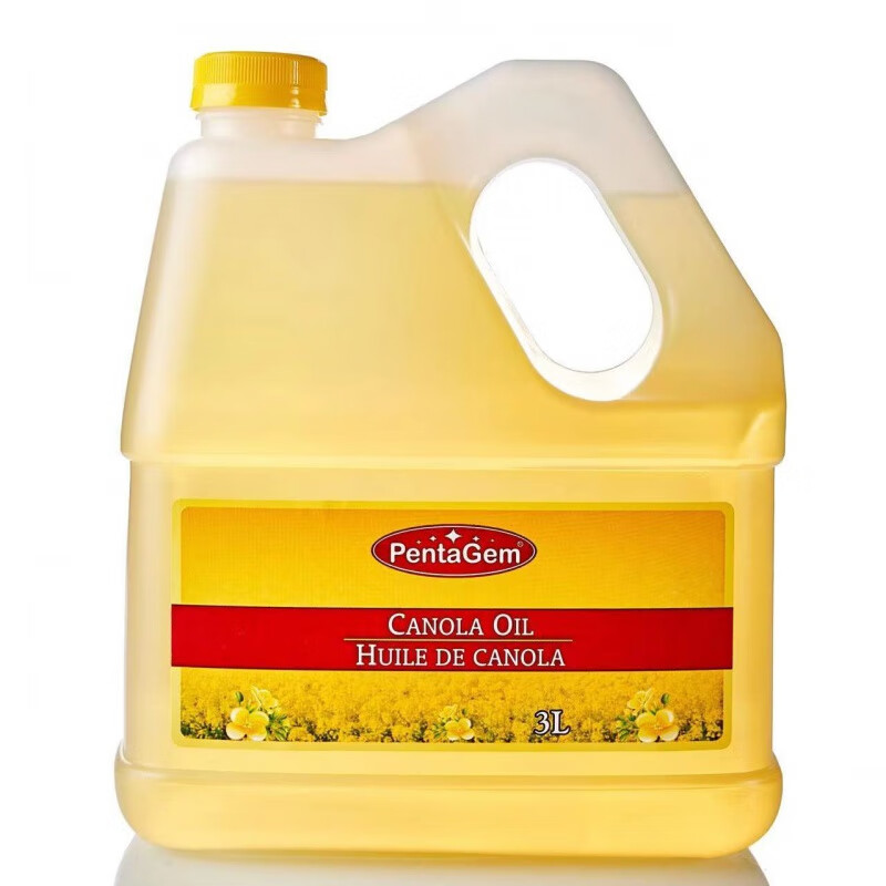 盘中玉特惠五钻加拿大原装进口芥花籽油3l家用食用油 芥花籽油 3l*1瓶