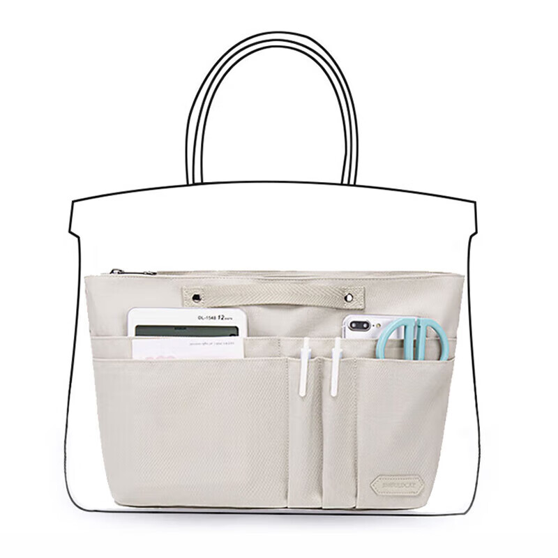 四万公里 包中包 尼龙拉链内胆包 托特包 整理内衬内置袋 收纳化妆包