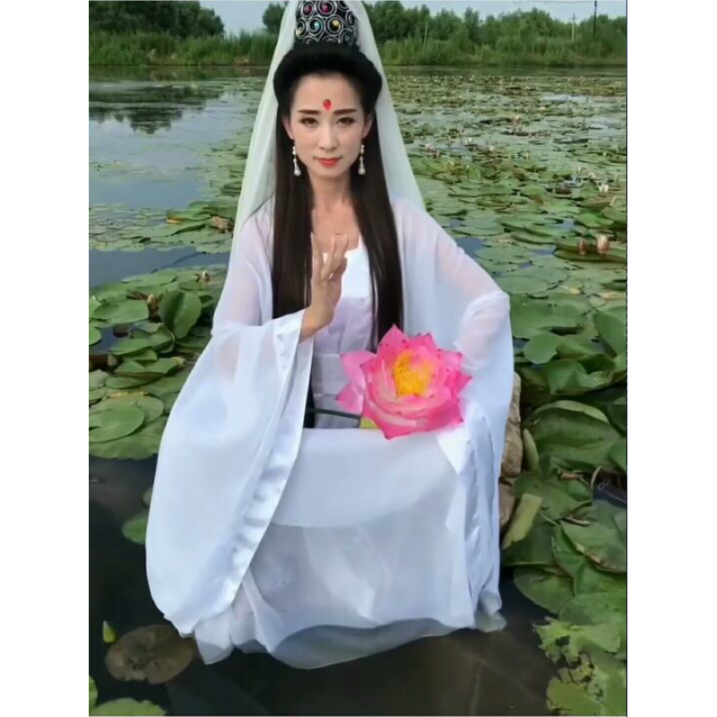 西游记服装全套衣服道具古装观世音表演服观音菩萨演出服古代影视服