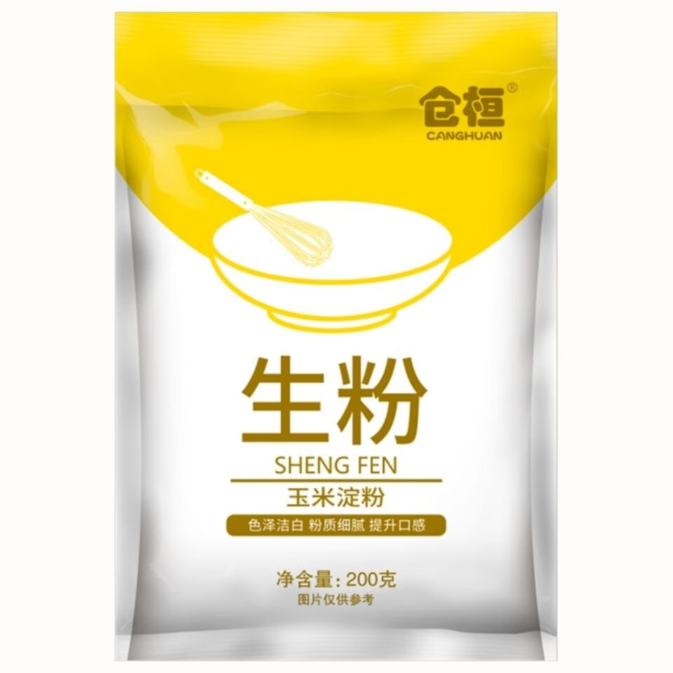 生粉 勾芡糕点蛋糕雪媚娘烘焙材料新老包装随机发 生粉200g*3袋