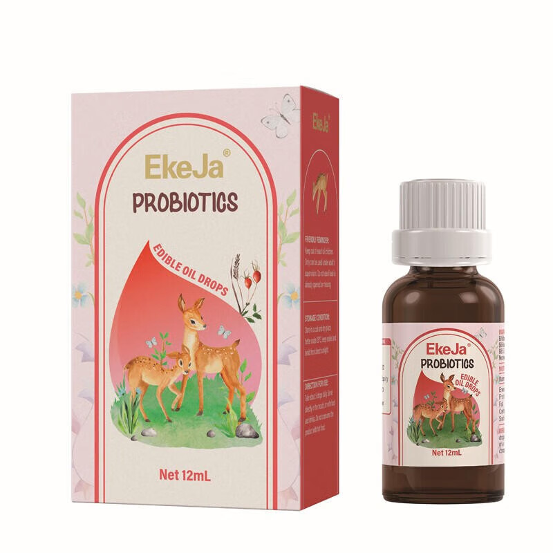 EkeJa伊可佳舒炎黄金三角菌益生菌滴剂儿童肠胃Bb12 新西兰原装进口 12ml*1瓶