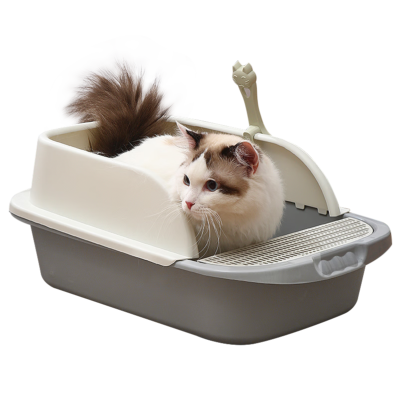 一款半封闭式猫砂盆推荐-汪野君|京东猫砂盆史低查询