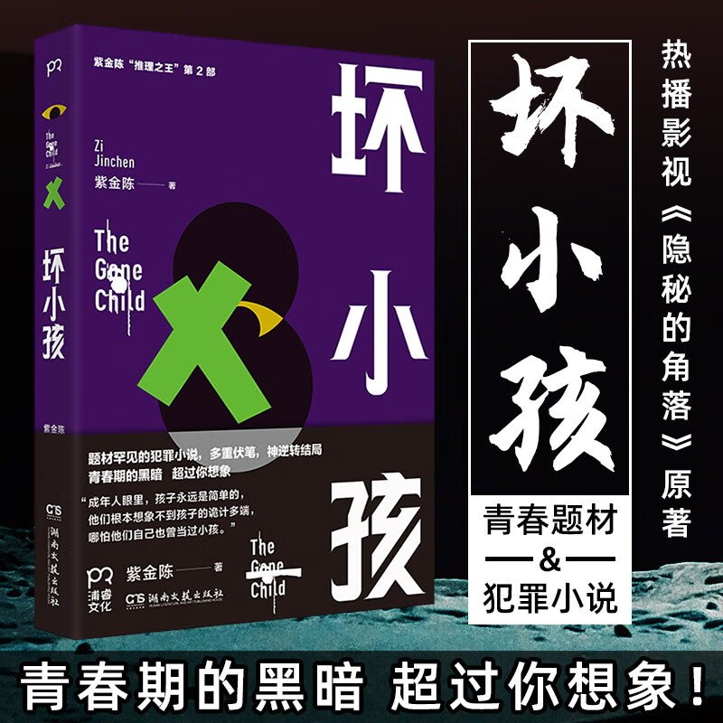 坏小孩 紫金陈著《隐秘的角落》网剧原著长夜难明无证之罪青春期的