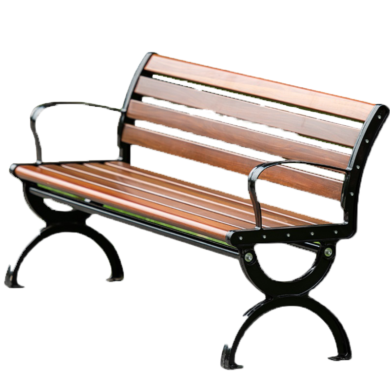 蚁伽 公园椅 户外长椅 室外公园长椅 室外休闲长椅 公园铸铁靠背长椅 广场休闲椅 1.8m无靠背