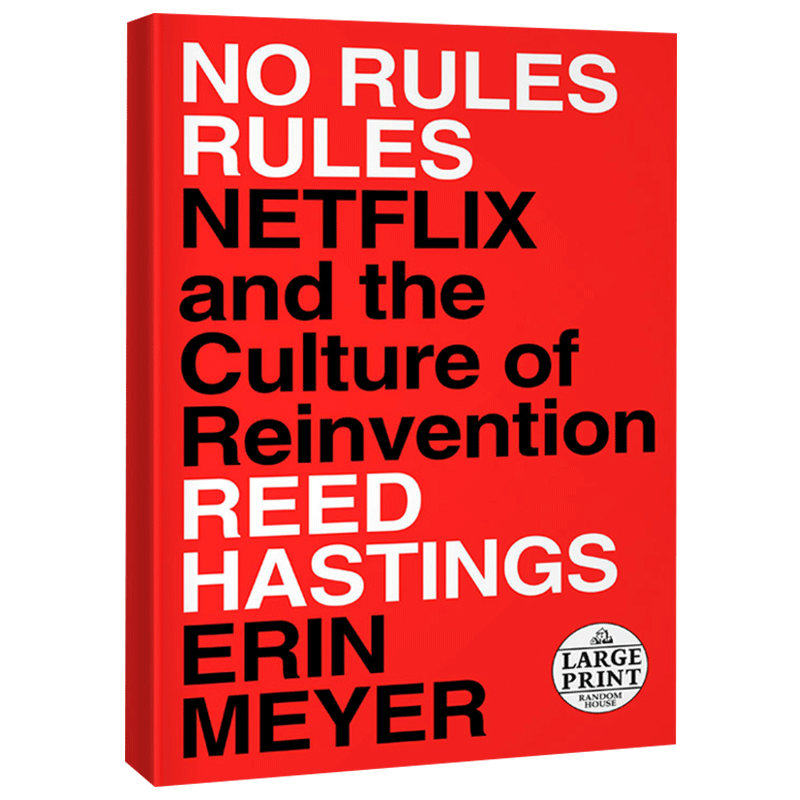 英文原版 No Rules Rules Netflix 无规则的规则 不拘一格 网飞传奇 公司文化的重塑 樊登 曾鸣推荐 商业管理SN4051