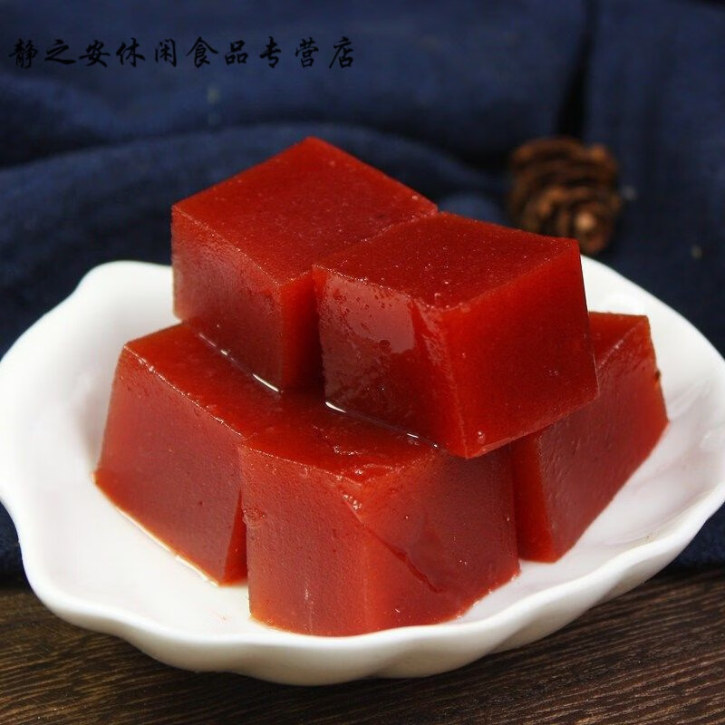 彦瑛老北京小吃山楂糕老式大块山楂糕500g零食山楂糕小包装 500g左右*