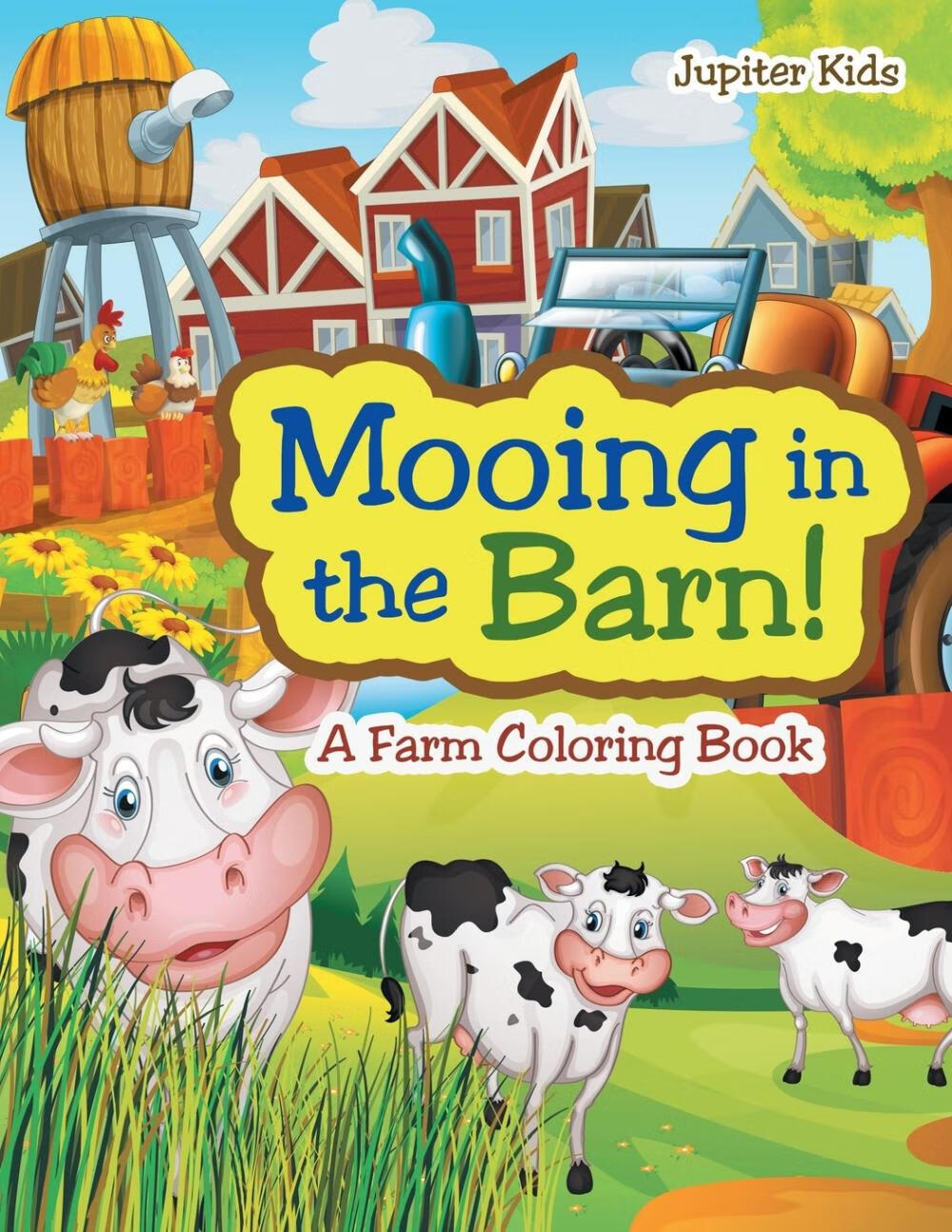 【预售 按需印刷】mooing in the barn! a farm coloring book