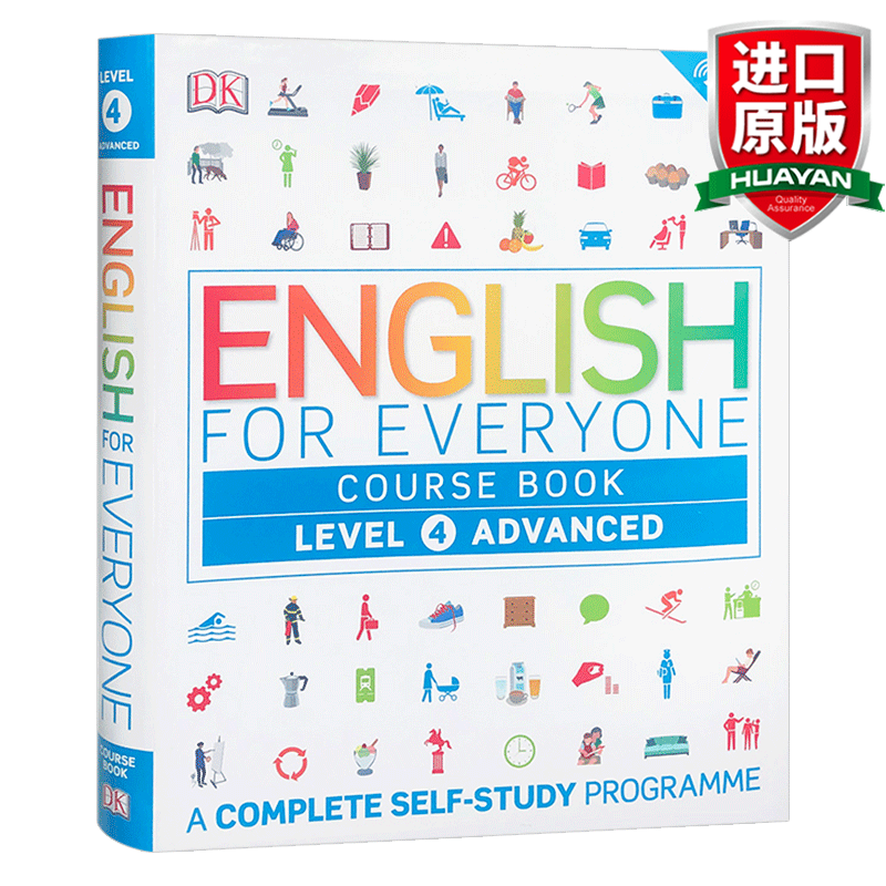 英文原版 DK人人学英语4教材 English for Everyone Course Book Level 4 Advanced 全英文版
