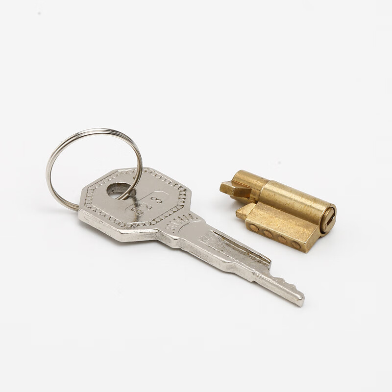 坚弓弹子锁 铜锁芯极小展厅锁烟酒展示台玻璃门冰柜锁 sd3-01【1只】