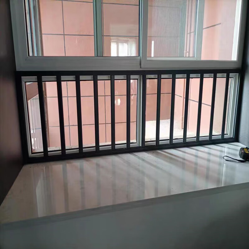 护栏窗户 多功能防护栏阳台折叠晾衣架窗户室内儿童家用落地防盗 单片