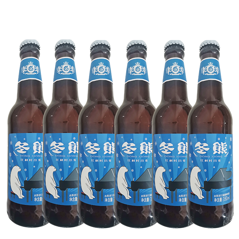 吉斯波尔（GISBELLE） 比利时风味小麦精酿啤酒 艾尔白啤330ml*6瓶装 33.9元