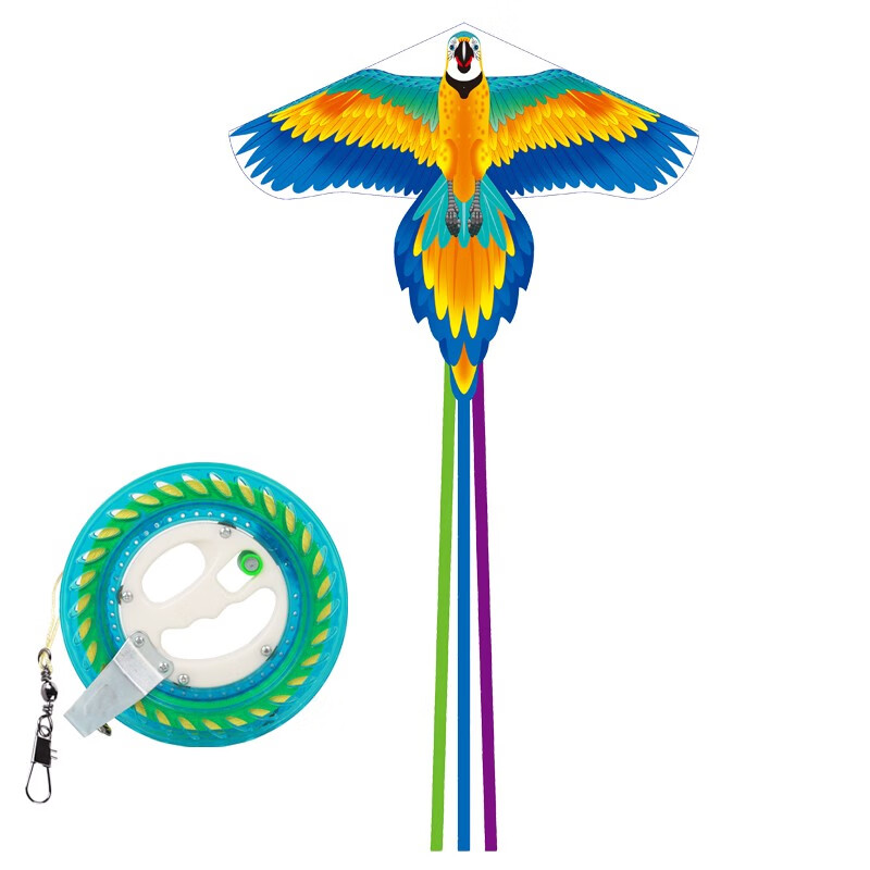 潍坊儿童成人风筝卡通风筝户外大型风筝亲子户外运动玩具 鹦鹉 仅风筝