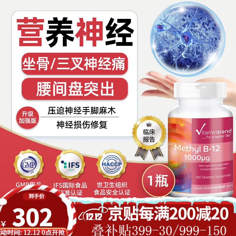 稳定的价格走势｜Vitamintrend甲钴胺与其他护理品牌的比较