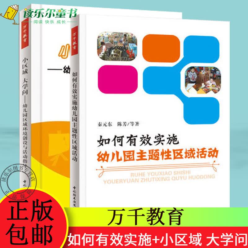 正版 小区域 大学问幼儿园区域环境创设与活动指导 +如何有效实施幼儿园主题性区域活动 幼儿园管理幼儿教育