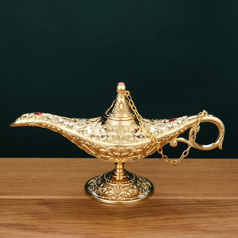 创京懿选阿拉丁神灯家用复古东南亚工艺品轻奢创意书房许愿灯俄罗斯