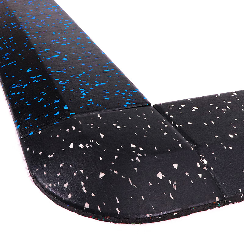 健身房橡胶地垫运动地胶地板收边角 50*15*2.5cm