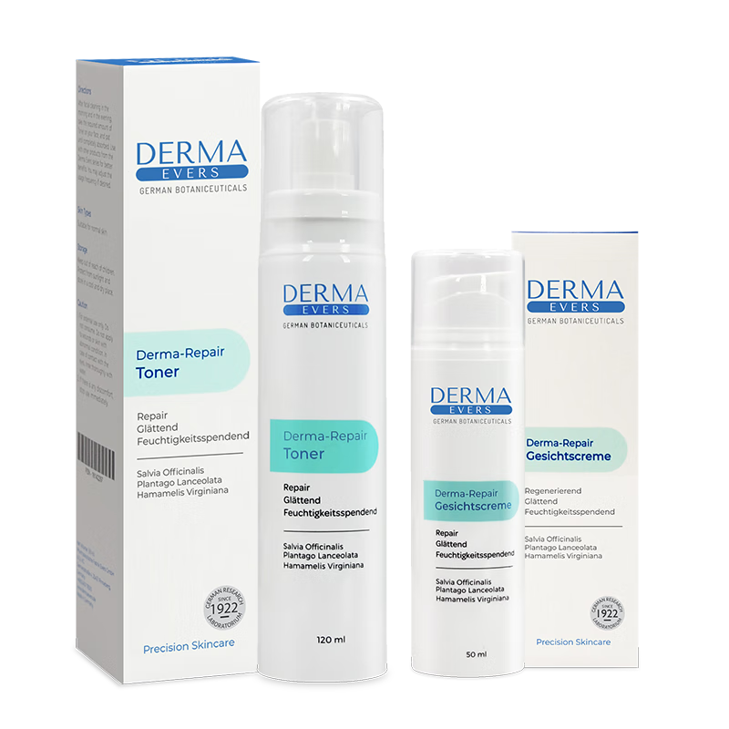 德慕肤（DERMA EVERS）保湿套装(柔肤水+面霜) 德国进口水乳套装干皮护肤品 柔肤水120ml+面霜50ml
