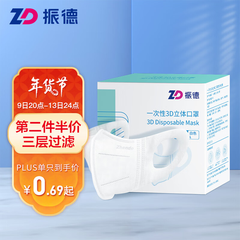 挑选口罩,为了健康选择ZHENDE一次性口罩