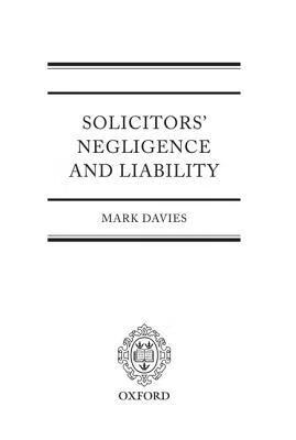 预订 solicitors negligence and liablility