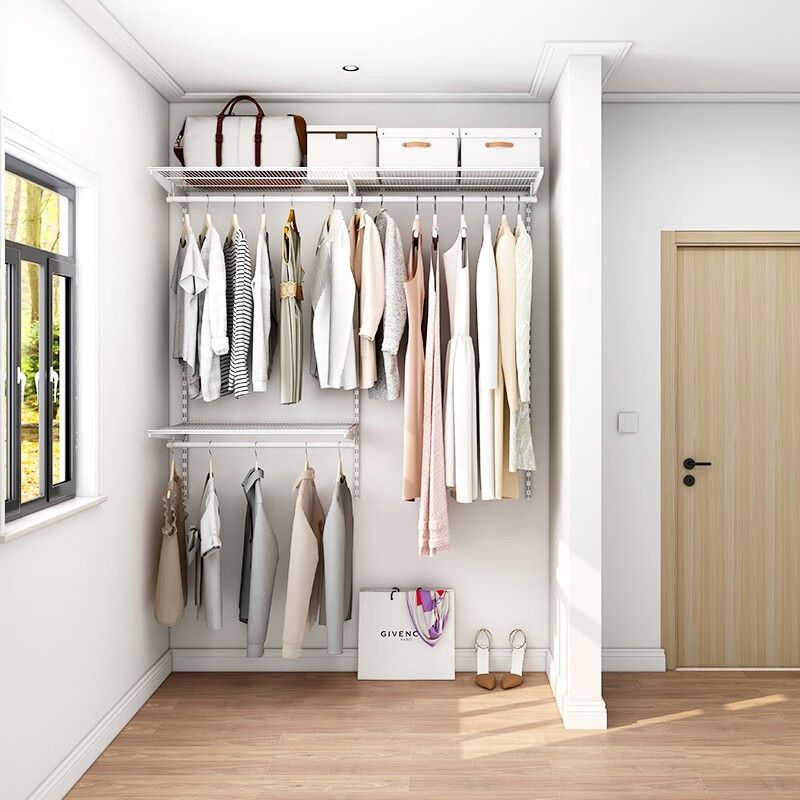 美达斯1.6米金属衣柜钢架家用卧室衣帽间衣柜组合定制衣柜 1.