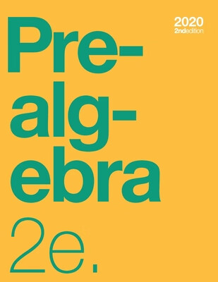预订 Prealgebra 2e Textbook (2nd Edition) (paperback, b&w)