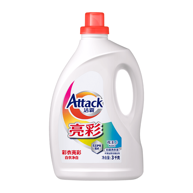 Attack 洁霸 亮彩洗衣液 3kg