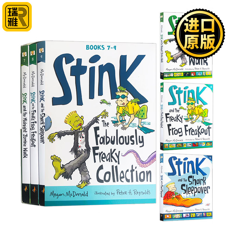 进口原版 stink: the fabulously freaky collection, books 7-9小