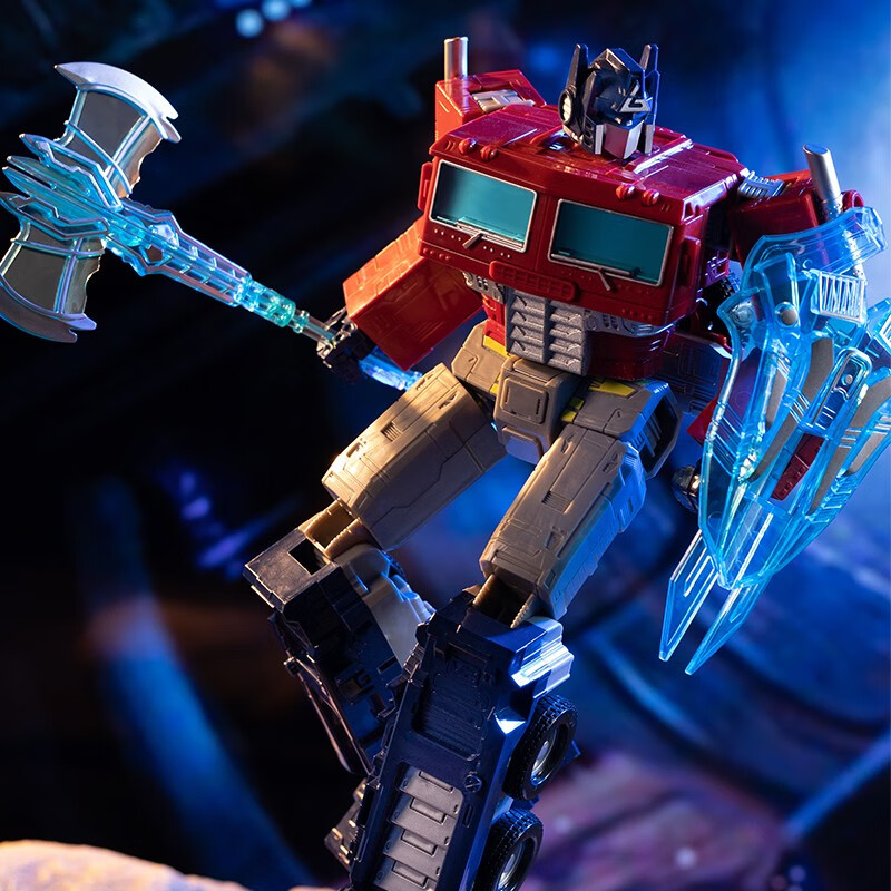 亲巴贝儿童玩具金刚31cm合金大号变形车汽车人领袖外传擎天仿真模型