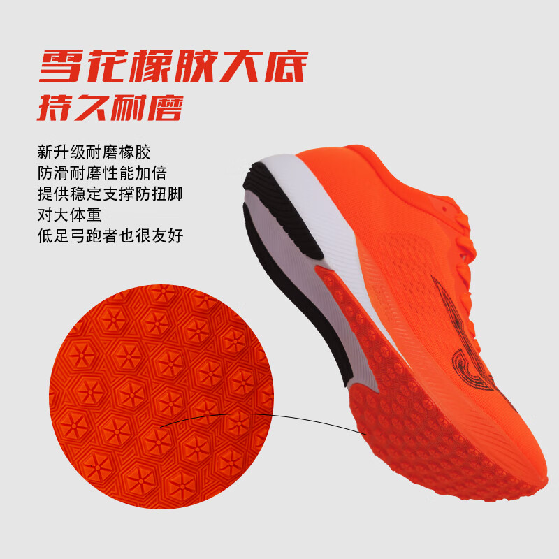 派燃烧2.0训练鞋耐磨防滑抗扭转休闲运动跑步鞋男女同款 橙色 40