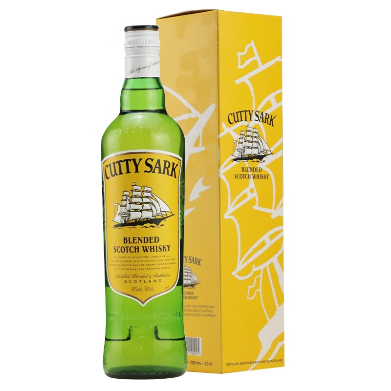 顺风(cutty sark)行货调配型苏格兰威士忌 黄顺风绿皮书安利种草 洋酒