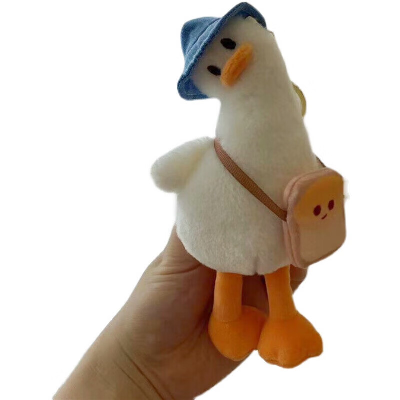 卖萌歪头鸭子挂件(白色)