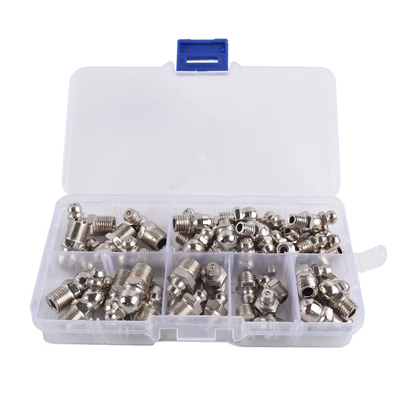 homeglen直弯黄油嘴通用注油套装黄油枪配件咀头尖平头m6m8m10