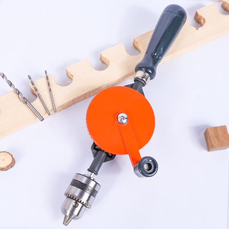 鹿色手摇钻 多功能手钻家用手动钻孔器木工打孔器diy万用手工转孔工具
