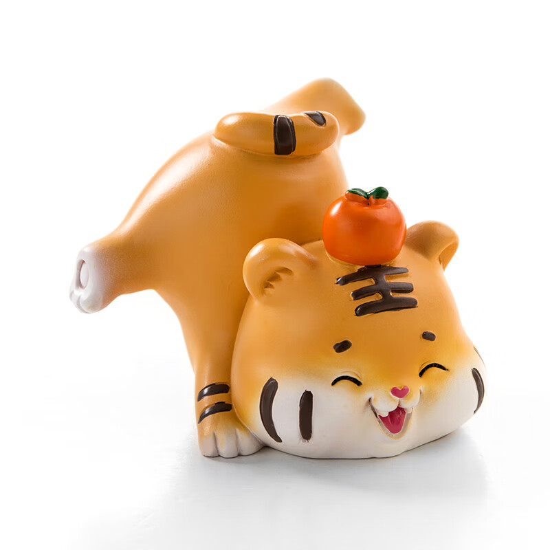 心有萌虎可爱卡通小摆件创意室内办公室桌面装饰汽车中控台摆件 a款