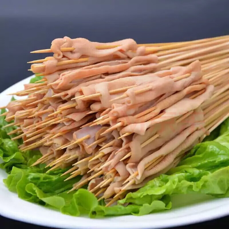 羊肉串烧烤串串新鲜5-6人肉串食材家用烤肉套餐4/8斤 烧烤鸭肠串300串