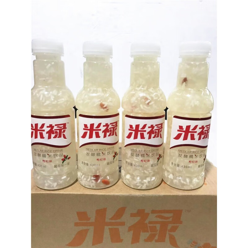 米禄发酵糯米饮品米酿蜂蜜米露枸杞米露430ml*15瓶 枸杞味15瓶