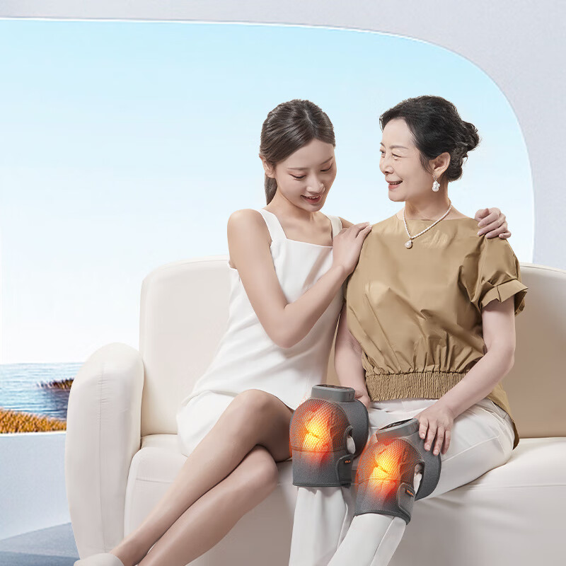 酷轻松(KCOTSON)智能热敷按摩护膝 膝盖理疗仪 加热护膝 膝盖按摩仪 按摩神器 长辈礼物 双只灰礼盒装