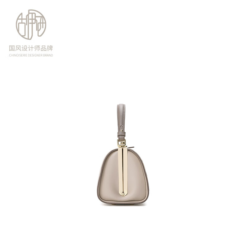 古伊西中国风女包手提包牛皮单肩手拎包绣花旗袍包生日礼物妈妈包夹子包 石蕊红+送礼品袋+代写贺卡