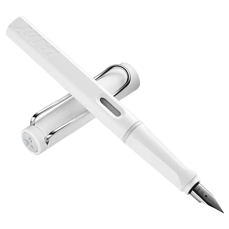 LAMY 凌美 钢笔签字笔墨水笔Safari狩猎者系列 商务办公文具礼品笔 白色 EF笔尖 单只装