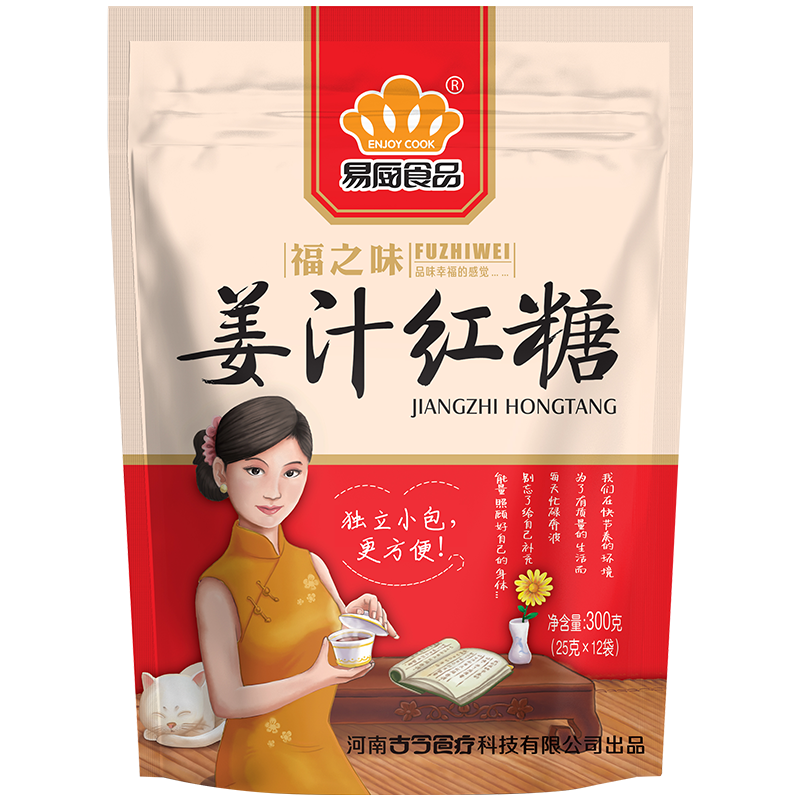 EASY COOK 易厨食品 姜汁红糖 300g