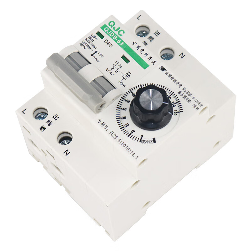 220v机械旋钮定时器定时开关2p断路器 三相数显款(定时1秒到99小时)